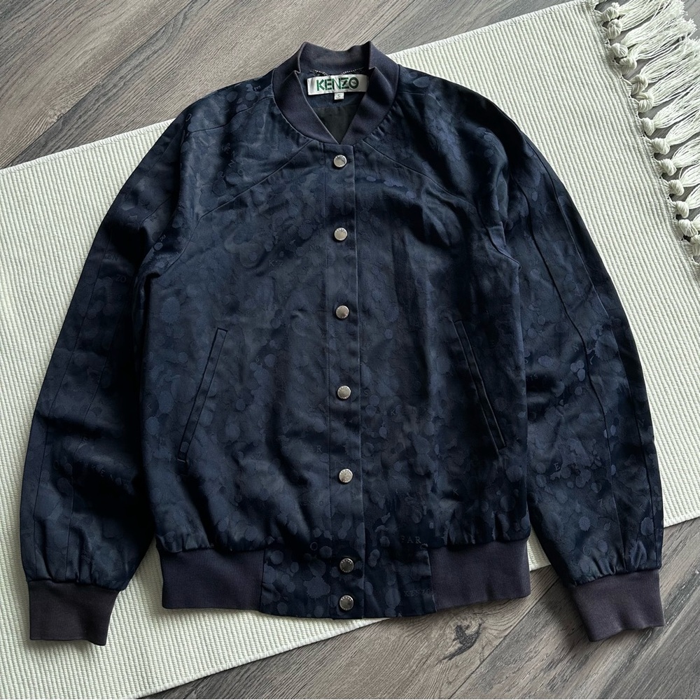 Rare Kenzo Patterned Monogram Bomber Jacket - image 1